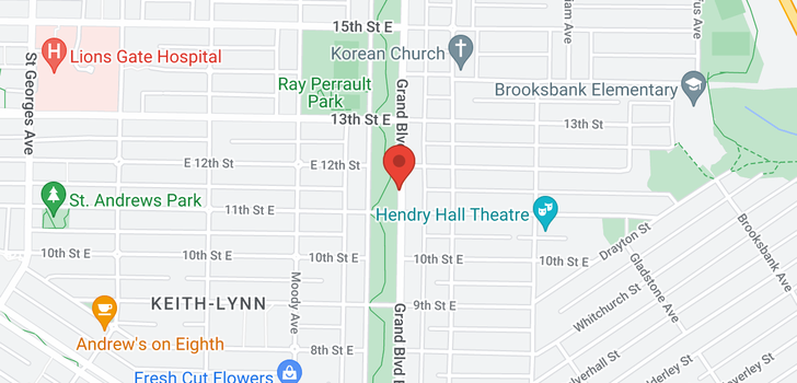 map of 452 E 5TH STREET
